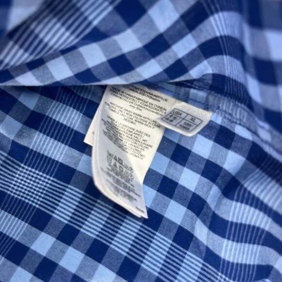 Brooks Brothers Men's XL Regent Fit Blue Plaid Button Down Long Sleeve Shirt - Picture 5 of 10